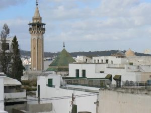 City view with Hamuda Pasha minaret.