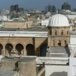 Close-up of Zaytouna mosque dome.