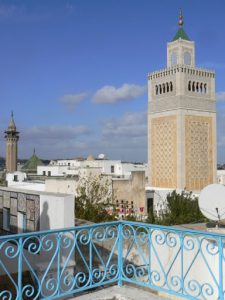 Minaret tower of Zaytouna mosque.