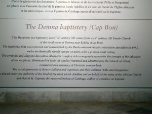 Tunisia: Bardo Museum Demna Baptistery font