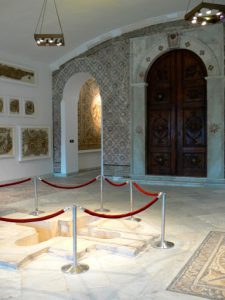 Tunisia: Bardo Museum bathing room with in-floor tub