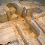 Tunisia: Bardo Museum bathing room with in-floor tub