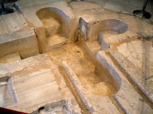 Tunisia: Bardo Museum bathing room with in-floor tub