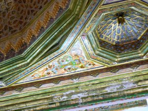 Tunisia: Bardo Museum Roman villa room ceiling detail