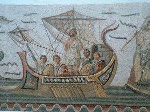 Tunisia: Bardo Museum famous mosaic of Ulysses and crew