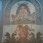 Tunisia: Bardo Museum mosaic detail of water gods