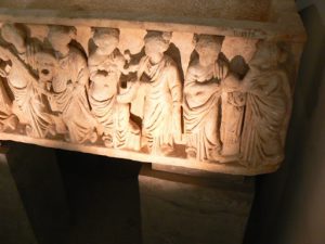 Tunisia: Bardo Museum sarcophagus detail
