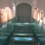 Tunisia: Bardo Museum glass floor entry to sarcophagi rooms
