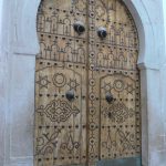 Tunisia: Bardo Museum entry door to a private quarter