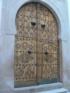 Tunisia: Bardo Museum entry door to a private quarter