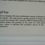 Tunisia: Bardo Museum label for mosaic of poet Virgil