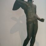 Tunisia Bardo Museum: bronze statue of eros (bow missing from