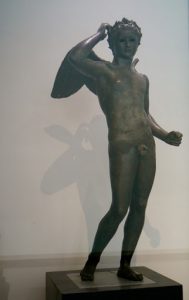 Tunisia Bardo Museum: bronze statue of eros (bow missing from