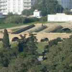 Tunisia: overview of modern Carthage Roman catacombs in foreground