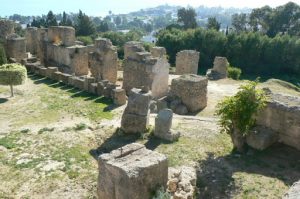 Tunisia: Carthage - old city ruins overlooking the new city