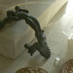 Tunisia: Carthage Museum - male figure bronze door handle