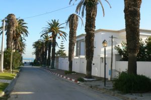 Tunisia: Carthage - modern house;  modern Carthage is a city