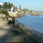 Tunisia: Carthage - seaside walkway