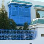 Tunisia: Carthage - modern house with moorish window detail