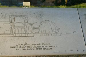 Tunisia: Carthage - cross section of the Antonine baths