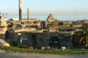 Tunisia: Carthage - ruins of the Antonine baths are extensive