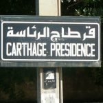 Tunisia, Carthage Presidence is the tram stop for the American