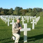 Tunisia, Carthage cemetery - Richard at grave of Foy Draper