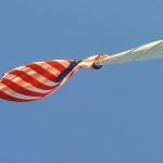 Tunisia, Carthage American flag at the American war cemetery