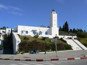 Tunisia, Sidi Bou Said town scene