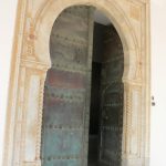 Tunisia, Sidi Bou Said, front entry door to the palace