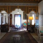 Tunisia, Sidi Bou Said, parlor room in Ennejma Ezzahra