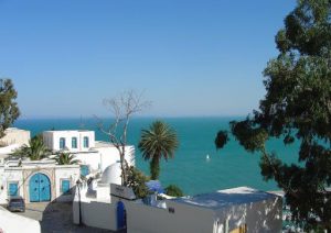 Tunisia, Sidi Bou Said sea view