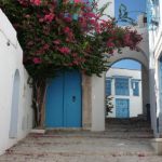 Tunisia, Sidi Bou Said town scene