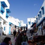 Tunisia, Sidi Bou Said pedestrian street