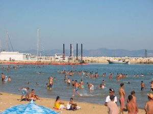 Tunisia, Sidi Bou Said summer beach