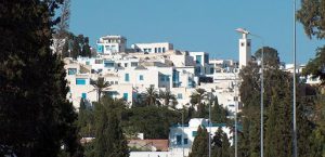 Tunisia, Sidi Bou Said view of the town