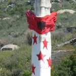 Albania, Saranda city - Albanian memorial with  one of thousands