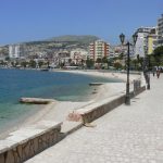 Albania, Saranda city - waterfront promenade