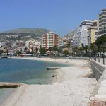 Albania, Saranda city - waterfront promenade