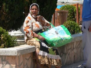 Albania, Saranda city - Roma (gypsy) woman