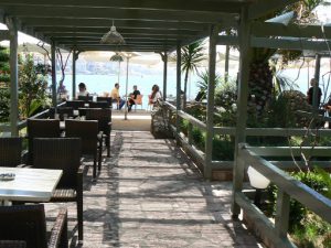 Albania, Saranda city - waterfront restaurant