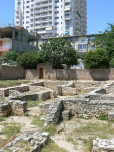 Albania, Saranda city - ancient foundations