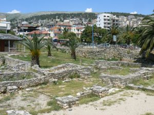 Albania, Saranda city - ancient foundations