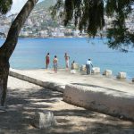 Albania, Saranda city - swimming area in the harbor