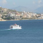 Albania, Saranda city - local tourist boat