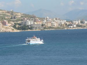 Albania, Saranda city - local tourist boat