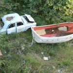 Albania, Saranda city - abandoned junk is left where it