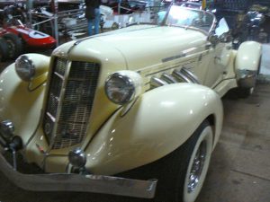 Serbia, Belgrade Auto Museum car display -  1940s Auburn