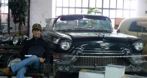 Serbia, Belgrade Auto Museum car display -  1957 Cadillac El