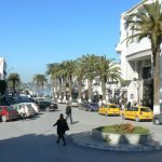 Tunisia, La Marsa - one of the main streets